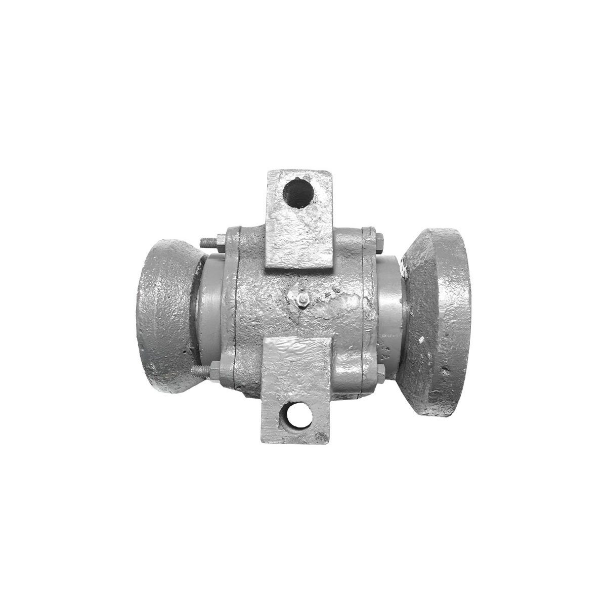 Lagar disc asamblat cu rulmenti 32015 si semimosoare - patrat de 40mm - distanta gauri 165mm